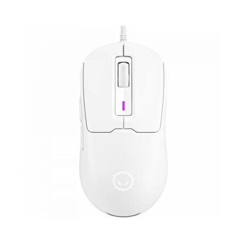 Lorgar MSA10, ultralight wired gaming mouse advanced, white Cene