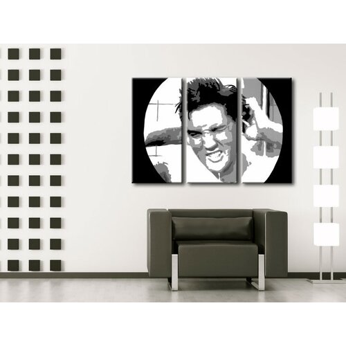  Ročno izdelana slika POP Art ELVIS 3-delna  (POP ART slike) Cene