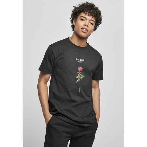 MT Men Black T-shirt Lost Youth Rose Tee Slike