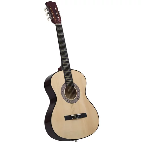 vidaXL Klasična kitara za začetnike 4/4 39" lipov les, (20669786)