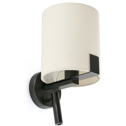 Faro 20053 - led zidna lampa nila 1xE27/15W/230V + LED/3W krem/crna Slike