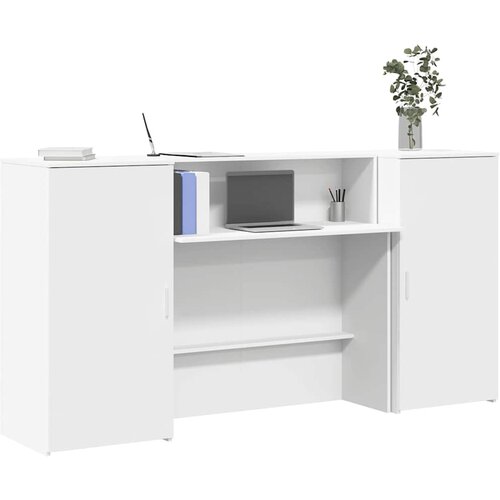 vidaXL Recepcijski stol bijeli 200x50x103,5 cm od konstruiranog drva Cijene