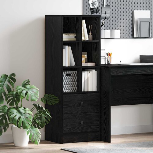  Highboard s ladicama Crni hrast 45,5 x 34 x 127 cm Cene