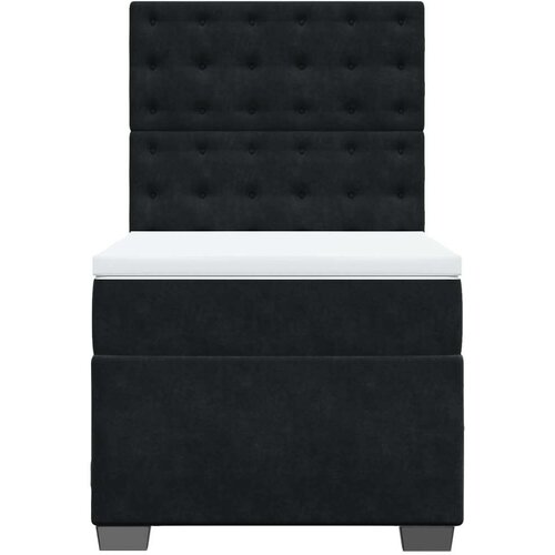 VidaXL box spring krevet s madracem crni 80 x 200 cm bar&amp;scaron;unasti Slike