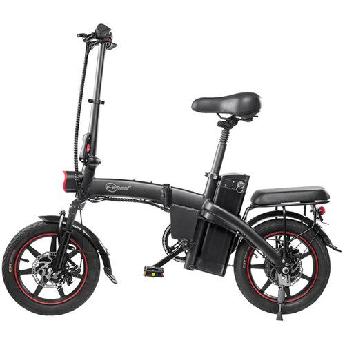 DYU A5 Prehranljivo električno mestno kolo - 14&amp;#039;&amp;#039; - 350W 48V 7,5Ah - črno, (21960419) Slike