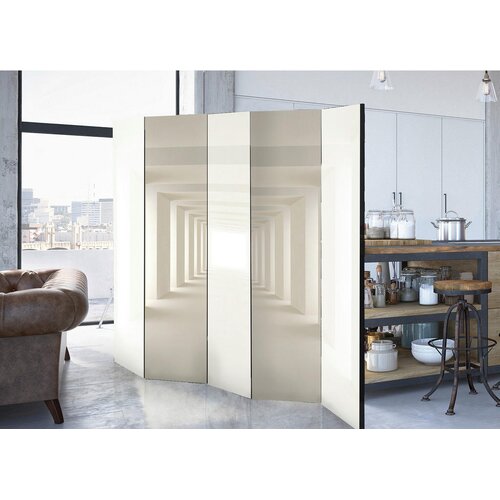 Artgeist PARAVAN 225/172/3 cm krem barve, bela Slike