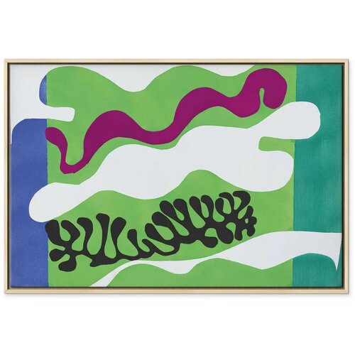  Slika - Henri Matisse &amp;ndash; Lagoon II (from Jazz) 60x40 U prirodnom drvenom okviru Slike