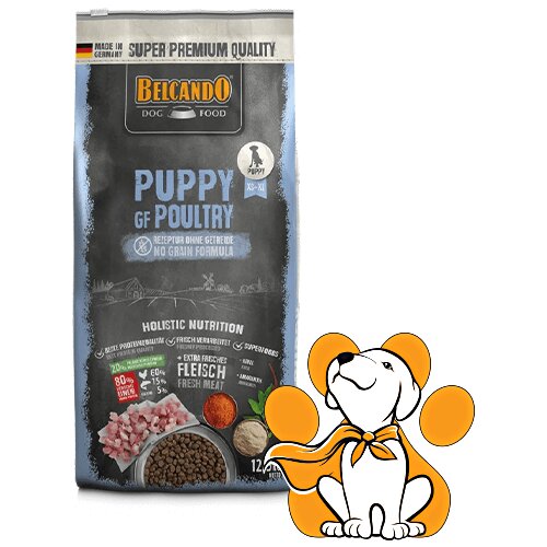 Belcando puppy GF Poultry 12,5kg, Ukusno Meso Živine pripremljeno za Štence Cene