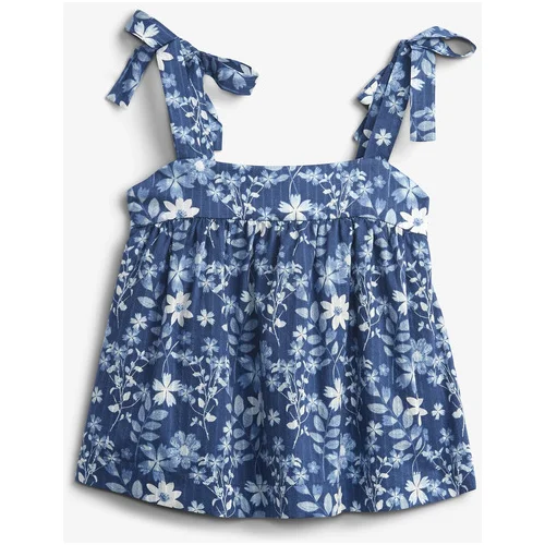 GAP Floral Top otroški Modra