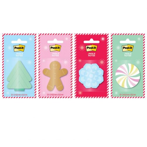 Blok SAMOLJEPLJIV BOŽIĆNI MOTIVI 48.2X48.2MM 50L POST-IT EMHOL25-JN 3M.SORTIRANO BLISTER Slike