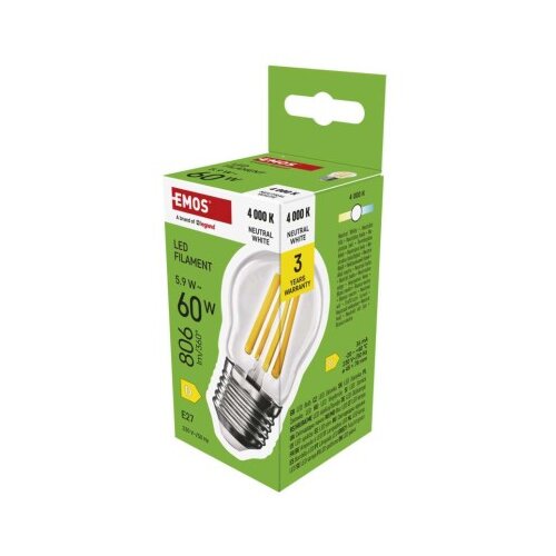  LED žarnica Filament Mini Globe / E27 / 5,9 W (60 W) / 806 lm / Nevtralna bela Cene
