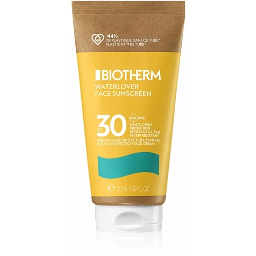 Biotherm Waterlover Face Sunscreen zaščitna krema za obraz proti staranju za netolerantno kožo SPF 30 50 ml