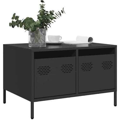 TV ormarić crni 68x50x43,5 cm hladno valjani čelik Cijene