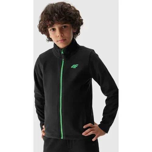 4f Boys' Fleece Sweatshirt with Regular Stand-Up Collar - Black