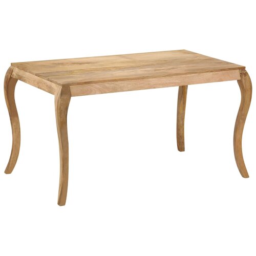  Blagovaonski stol od masivnog drva manga 135 x 75 x 76 cm Slike