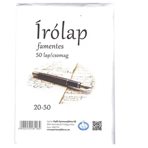 Fűzfői Papírmanufaktúra 50-delni komplet brezlesnih pisalnih listov z ovojnicami 20-50 Cene