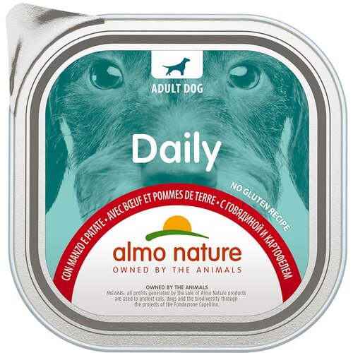  Varčno pakiranje Almo Nature Daily 18 x 300 g - Govedina in krompir Cijene