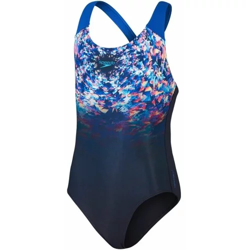 Speedo DIGITAL PLACEMENT SPLASHBACK Ženski jednodijelni sportski kupaći kostim, crna, veličina