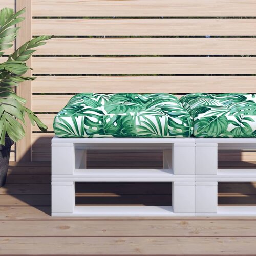  Jastuk za palete s uzorkom li&scaron;ća 58 x 58 x 10 cm od tkanine Cijene