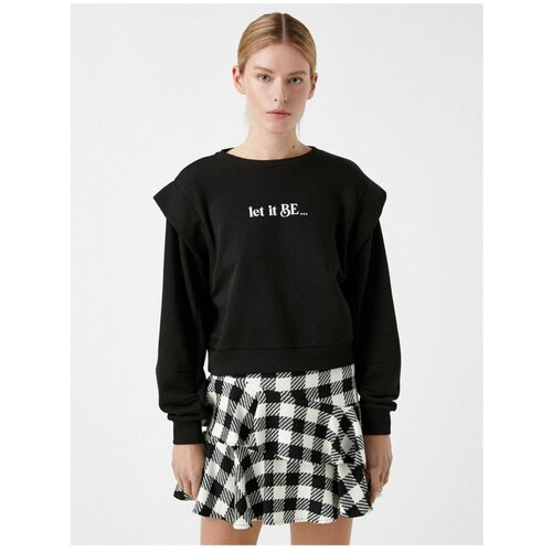 Koton Women&amp;#039;s Sweat Black 1ak13680ek Slike