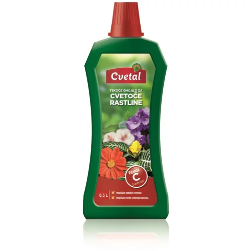 CVETAL Tekoče gnojilo za cvetoče rastline Cvetal (0,5 l, mineralno gnojilo)