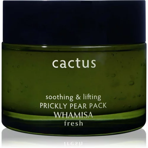 Whamisa Cactus Prickly Pear Pack hidratantna gel maska za intenzivnu regeneraciju i zatezanje lica 100 g