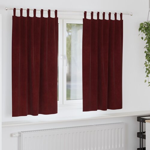 vidaXL Zavese Bordo Poliester 140 x 175 cm Dekorativni vložki Zavese Cene