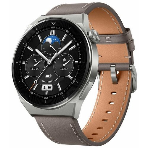 Huawei Watch GT 3 Pro 46mm Grey Leather ( Odin-B19V) Slike