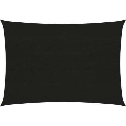 VidaXL Senčno jadro 160 g/m&amp;sup2; črno 3,5x5 m HDPE Slike