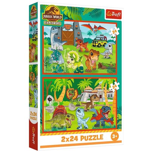 Trefl Jurassic World mali dinozavri 2x24-delna sestavljanka - Cene