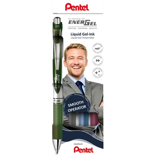 Pentel gel roler EnerGel XmRT, set 4 kos, modne barve, (21655808) Cene