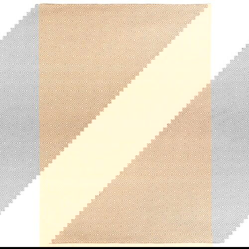 Green Decore Krem obojestranska zunanja preproga iz reciklirane plastike Solitaire, 160 x 230 cm Slike