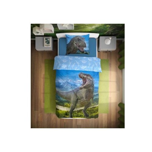 Baloo posteljina za decu dino t-rex 160x200+70x80cm 9662 Slike