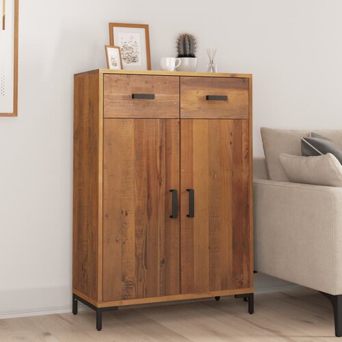 vidaXL Regal za čevlje 75x40x110 cm trdna reciklirana borovina Cene