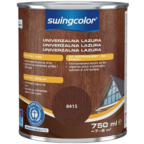 SWINGCOLOR Lazura za drvo (Palisander, Svilenkasti sjaj, 750 ml) Slike
