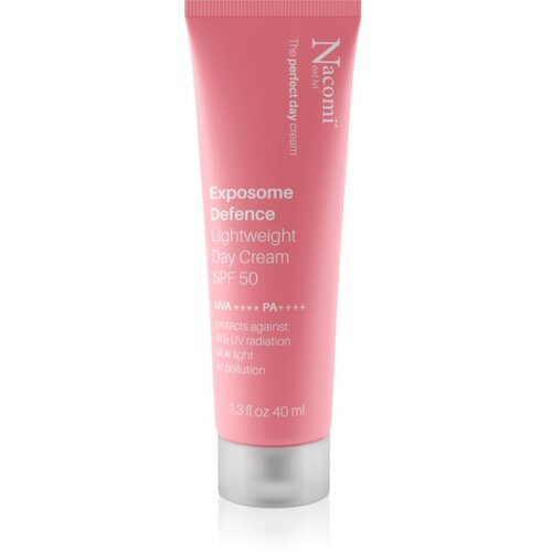 Nacomi Next Level Exposome defence lahka dnevna krema SPF 50 40 ml Slike