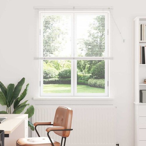 vidaXL Zavjesa za prozor sa zavjesama Ostalo Bijela 80 x 130 cm Aluminij Cijene