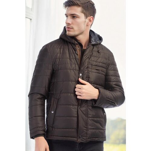Dewberry M8622 MEN'S COAT-PLAIN BROWN Cijene