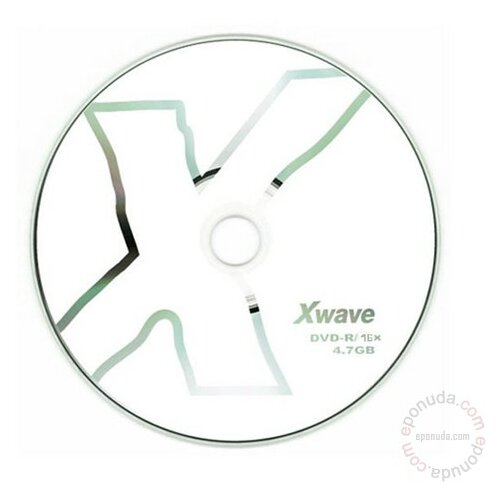 X Wave DVD-R SP 16X 50/600 KINA disk Slike