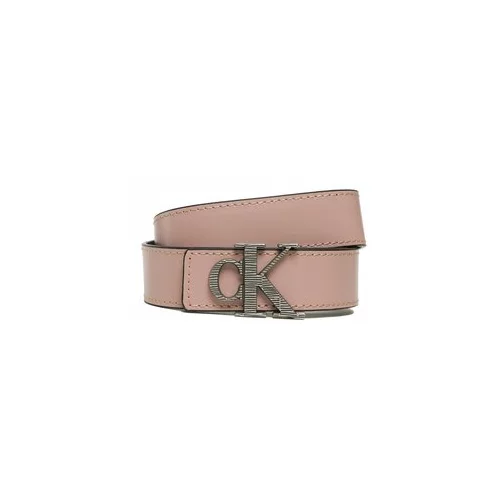 Calvin Klein Jeans Ženski pas Mono Hardware Leather Belt 30mm K60K610364 Roza