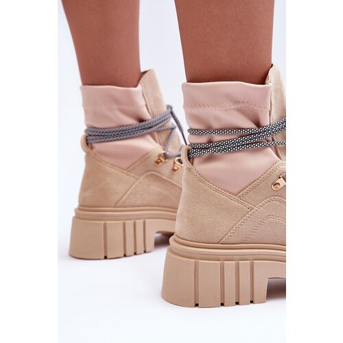 Boto FG2 Women's Suede Lace-up Boots Beige Acorn Cene