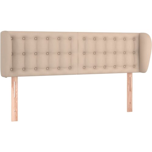 Maison Chic vzglavna omarica - nočna omarica - posteljna omarica z u&scaron;esi kapučino 147x23x78/88 cm umetno usnje, (21711418) Cene