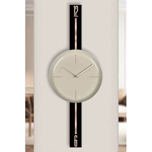 Wallity Zidni sat Vlnt103Syhcp, 30x80 cm, Crna i bež Cijene