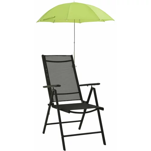 vidaXL Suncobrani za stolice za kampiranje 2 kom zeleni 105 cm