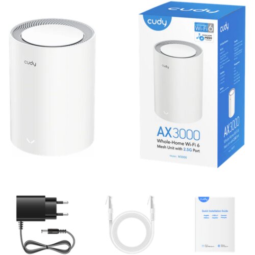 Cudy M3000 2.0 AX3000 Wi-Fi 6 Mesh sistem 2.5G, 1 uređaj Slike