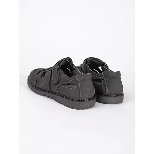 Shelvt Grey openwork loafers for men Cijene