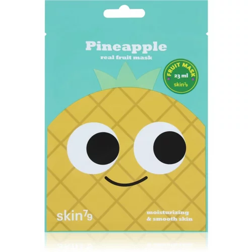 Skin79 Real Fruit Pineapple sheet maska s učinkom zaglađivanja 23 ml