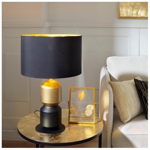 Eglo 390188 - Stona lampa LAURIGNANO 1xE27/40W/230V crna/zlatna Cene