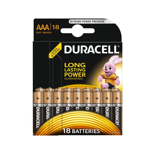 Duracell Alkalna baterija DBAAA18, AAA, 1, 5V, Blister 18 komada Slike