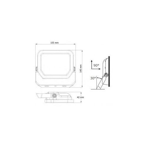 Dawn led reflektor senzor BR-FL20W-02 pir 4000K 2200lm 100° IP65 Cene